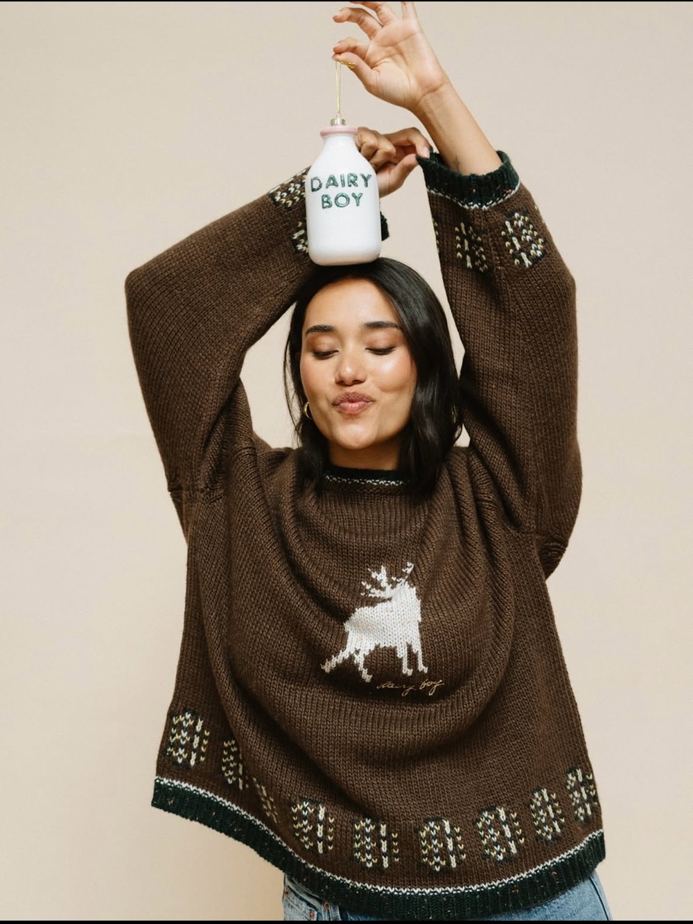 Dairy Boy Deer Sweater